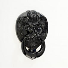 Mila - Lion Head Door Knocker 5" in Black - 590227
