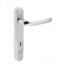 Pro Secure PZ92 Door Handle 220mm Backplate Satin Chrome SMOOTH