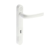 Pro Secure PZ92 Door Handle 220mm Backplate White