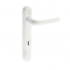 Mila - Pro Secure PZ92 Door Handle 220mm Backplate White - 050128