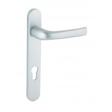 Pro Linea PZ92 Door Handle 220mm Backplate Satin Chrome SMOOTH