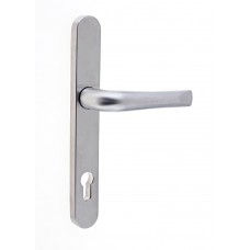 Pro Linea PZ92 Door Handle 240mm Backplate Satin Chrome SMOOTH