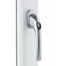 Mila - Tilt & Turn Window Handle or TBT 43mm Locking Satin Chrome SMOOTH - 585126