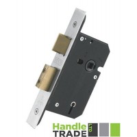 5L Door Sash Lock 67.5mm w/ Forend & Strike 44.5mm Bkst SS