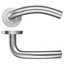 Arched Door Handle 19mm Rose Dia. 201 SS