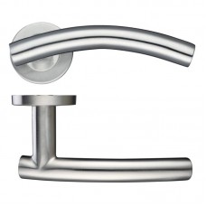 Zoo Hardware - Arched T Bar Door Handle 19mm Rose Dia. 201 SS - ZCS2120SS