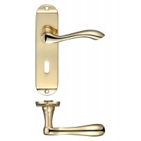 Arundel Lock Door Handle 42 x 170mm PB