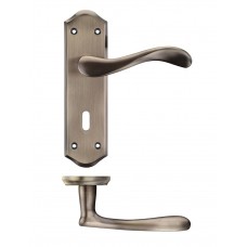 Asti Lock Door Handle 50 x 180mm FB