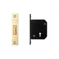 BS 5L Roller Dead Door Lock Chubb Retro Fit 67mm PVD Gold