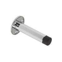 Door Stop Cylinder With Rose Tube 76mm CP