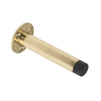 Door Stop Cylinder With Rose Tube 90mm PB