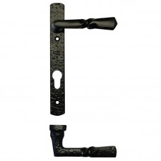 Foxcote Foundries - PZ92 Narrow Backplate MPL Door Handle 220mm BK - FF45