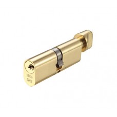 Zoo Hardware - Oval Door Cylinder and Thumbturn MK5 Polished Brass - ZOPCTSC