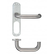 Zoo Hardware - RTD 19mm Dia Lever on Short Inner Backplate 43 x 178mm 304 SS - ZCSIP19SP