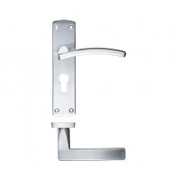 Toledo Lever Euro Lock Door Handle 40 x 170mm SC