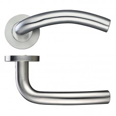 Zoo Hardware - Arched Door Handle 19mm Rose Dia. 304 SS - ZCS040SS