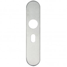 Zoo Hardware - ZCSIP Handle Radius Cover Plate Oval Lock 50 x 220mm 304 SS - ZCS31OPRSS